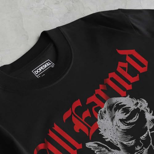 Image of DopeSkill Graphic Tee Streetwear Hip Hop Hypebeast Street Style Crew Neck Unisex T-Shirt Sneaker Colour Matching Shirts Angel