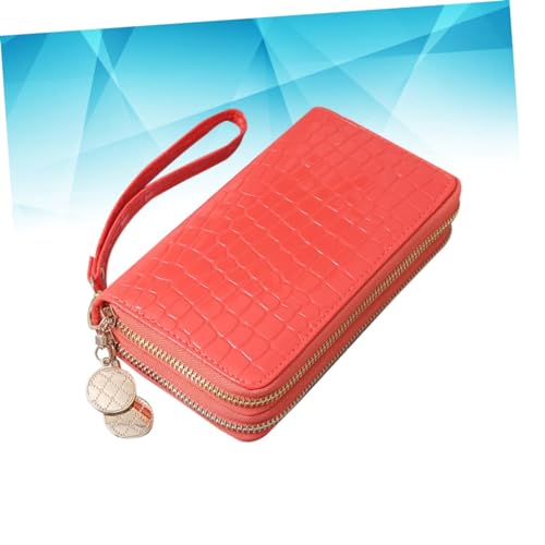 LIFKOME Long Wallet for Women Patent Leather Zipper Closure Rfid for Mother Wife3
