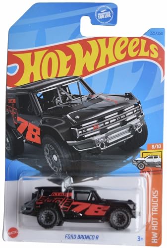Hot Wheels Ford Bronco R, HW Hot Trucks 8/10 [Black] 225/250