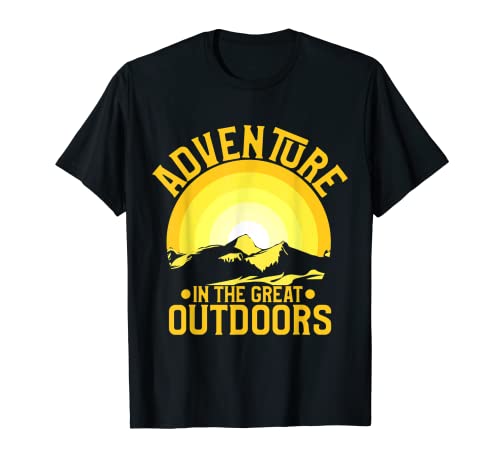 Camping Climbing Biking Nature Outdoor Mountain Hiking T-Shirt