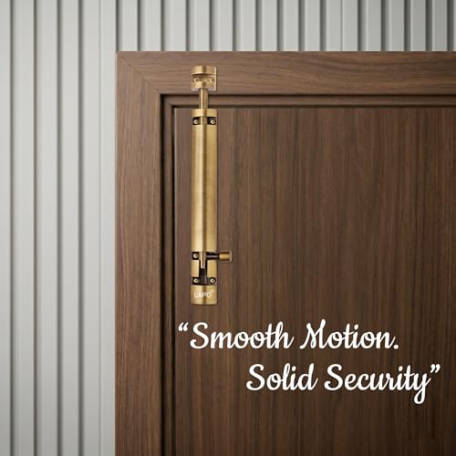 Image of LAPO 2 Pack Heavy Duty Aluminium 8 Inch Tower Bolt for Home,Offices Doors and Windows /Tower Bolt for Main Door /Door Latch /Kundi /Chitakini /Door Latch for Main Door and Window(Antique Finish, Pack of 2)