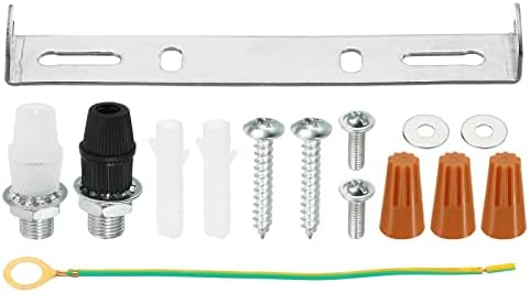PATIKIL 125mm Ceiling Light Plate Kit, 1 Set Light Fixture Mounting Bracket Plate Steel Crossbar for Home Office Chandelier Lamp