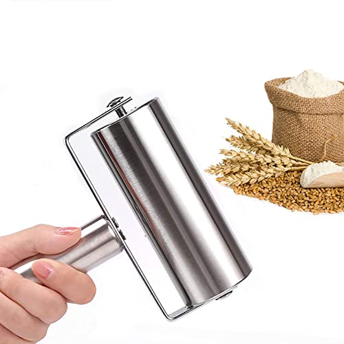 Pastry Pizza Roller, Non Stick Smooth Stainless Steel Rolling Pin Metal Kitchen Utensils, For Baking Dough, Pizza, Pie, Pastries, Pasta, Cookies #TOP1