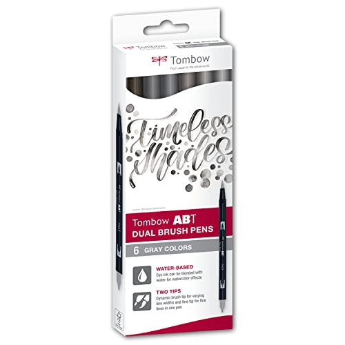 Tombow ABT-062 Pennarello Doppia Punta | Pennello E Punta Fine 0,8mm | Colori Brillanti