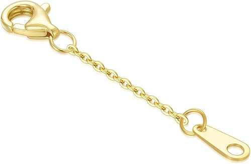 Extensor de collar de oro real de 10 quilates y 14 quilates de 11.522.5345 pulgadas, cadena extensora de collar y pulsera, cadena extensora de oro