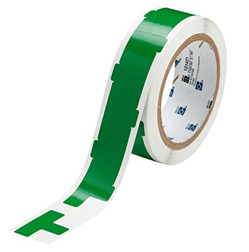 Ruban de marquage d'angle en vinyle Brady 121421 adhésif vert en T sol