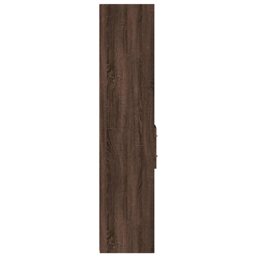 vidaXL Credenza Rovere Marrone 30x42,5x185 cm in Legno Multistrato