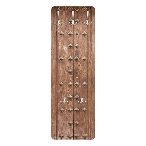 Bilderwelten Perchero Panel Mural Gancho De Pared - Rustic Spanish Wooden Door 139 x 46cm