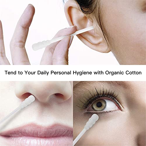 Cotton Swabs, 800 Pcs Round & Spiral Head Safety Cotton Swabs For Baby Ear Nose Clean And Makeup Daily Use #TOP5