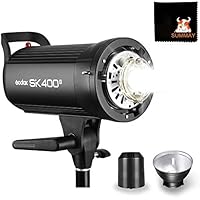 GODOX SK400II Studioblitz Strobe Licht 400W GN65 Einstelllampe Bowens Blitz Studio Blitzlicht Monolicht Studioaufnahmen Portrait Fotografie (SK400II)