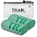 Trail Essentials Toilet Bags, Certified Biodegradable and Compostable; Use and Bury in Ground –Includes Convenient Water Resistant Carry Case (50 Bags)