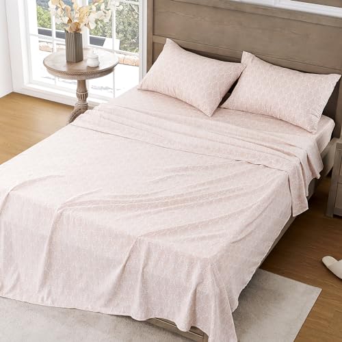 FreshCulture Ultra Soft Twin XL Sheets - Brushed Microfiber Damask - Deep Pockets - Easy Care - Hotel Luxury 3 Piece Pattern Printed Sheets, Adana by FreshCulture - Used condition - Image 7