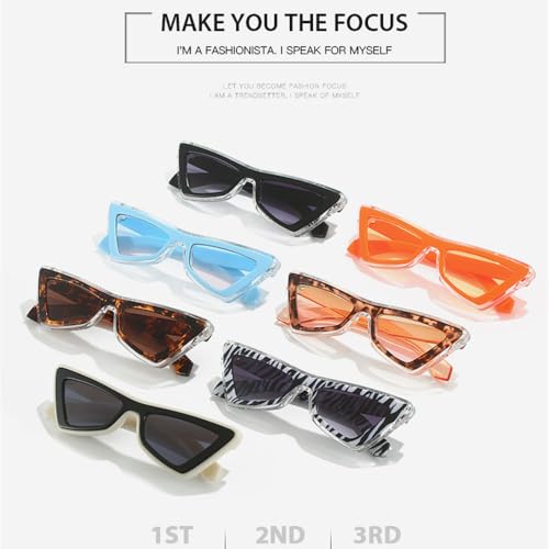 Lunettes de soleil œil de chat pour femmes et hommes avec verres de luxe léopard UV400