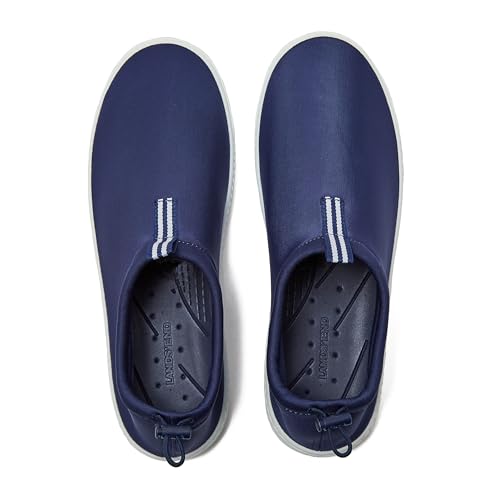 Lands' End Slip On Water Shoes Men, Quick Dry Neoprene Sport Mens Water Shoes for Beach, Pool, or River with Drainage Holes, Navy Blue or Black, Size 7-15 Aqua Swim Shoes for Men3