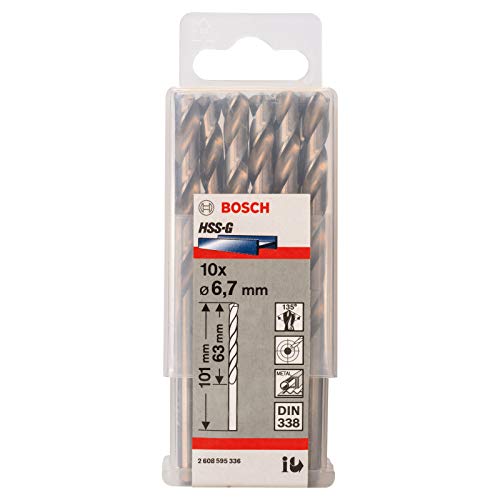 Bosch Accessories Professional Metallbohrer HSS-G geschliffen (2 Stück, Ø 3,3 mm)