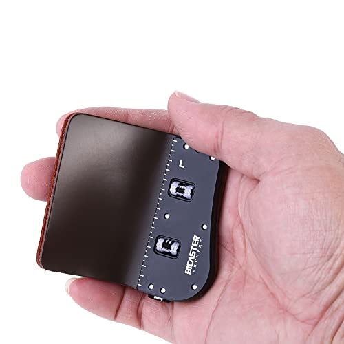 Bicaster Sp3 Barebow Finger Tabs Cowhide Face+Aluminum Plate (Large, Right Handed) #TOP5