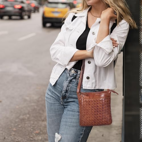 Image of Leather Crossbody Bags for Women - Ladies Sling Handbags - Medium Cross body Purses Handbags - Purses For Women