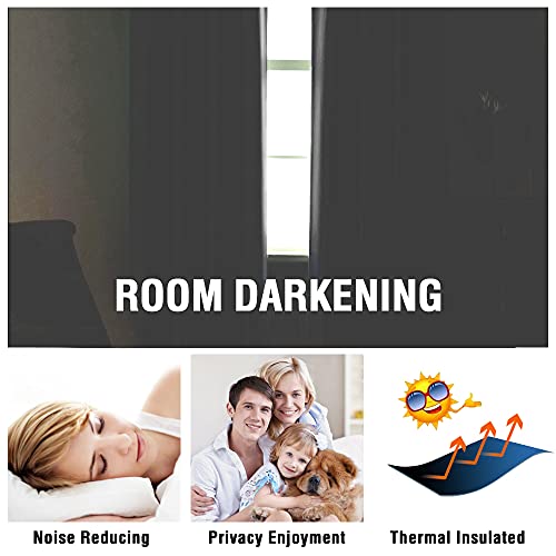 H.versailtex White Blackout Curtains 108 Inches Long (2 Layers) Light Blocking Lined Window Curtain Draperies For Bedroom Thermal Insulated Soft Thick Silky Grommet 2 Panels, White With White Liner #TOP1