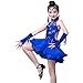 Hotfiary Girls Latin Rumba Samba Dance Dress Backless Spaghetti Straps Sequin Tutu Skirt Dance Outfits Ballroom Dancewear