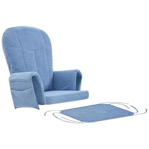 Devon Replacement Cushions Set for Glider Rocking Chair, Blue Cover