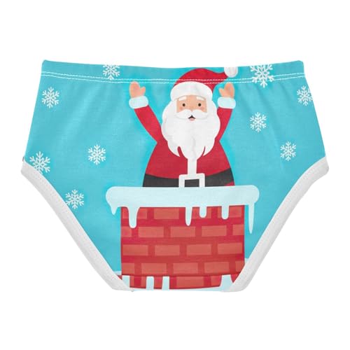 Cartoon Santa Claus Blue Toddler Underwear Custom 2t Cotton Panties for Girl Animal Underpants Briefs2