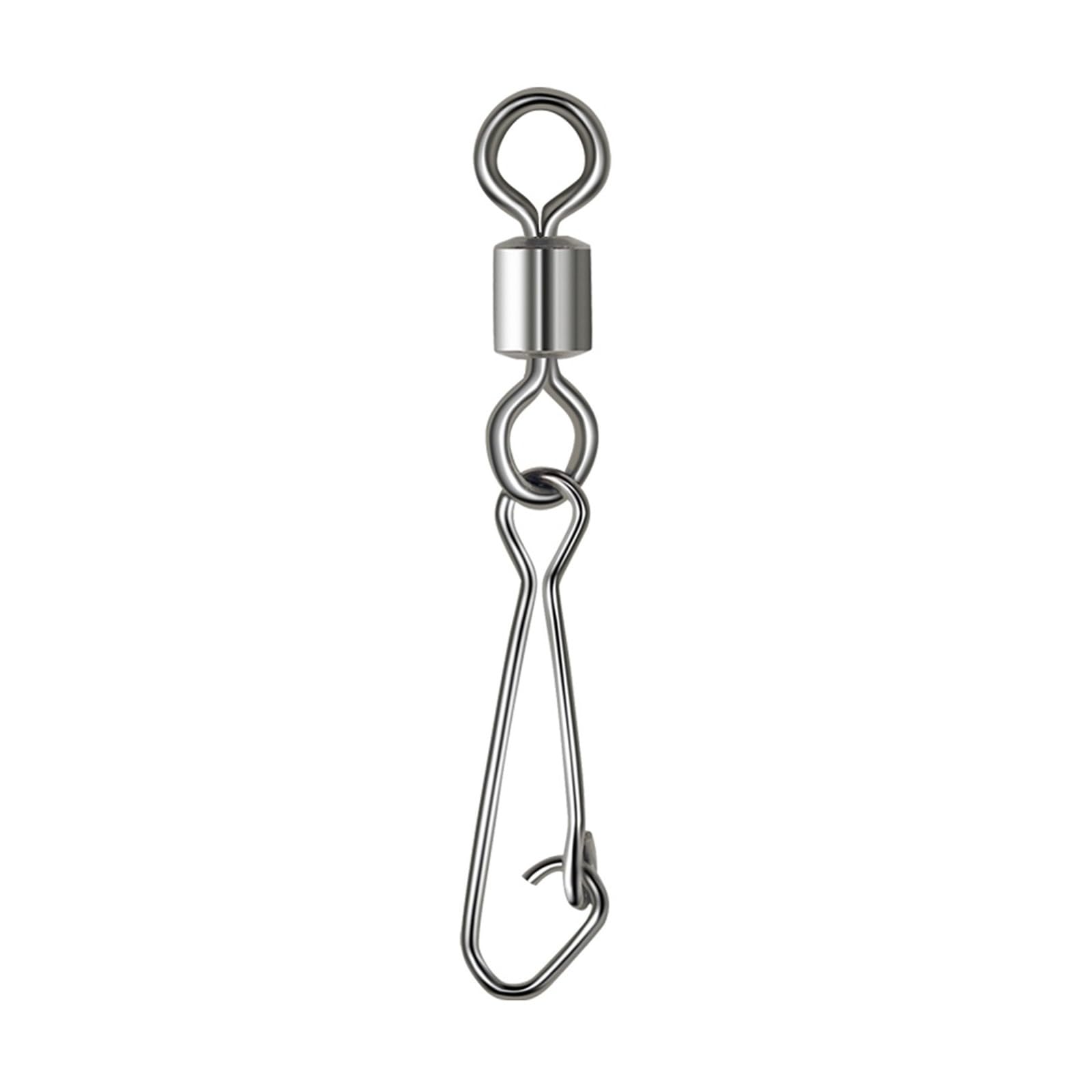 Lot de 10 à 100 émerillons de pêche à Barillet, connecteurs à Pression for hameçons, Accessoires de leurres(Size 2l0,100PCS)