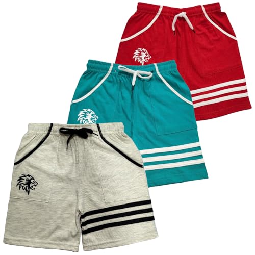 Image of LilBits Boys Pack of 3 Striped Shorts