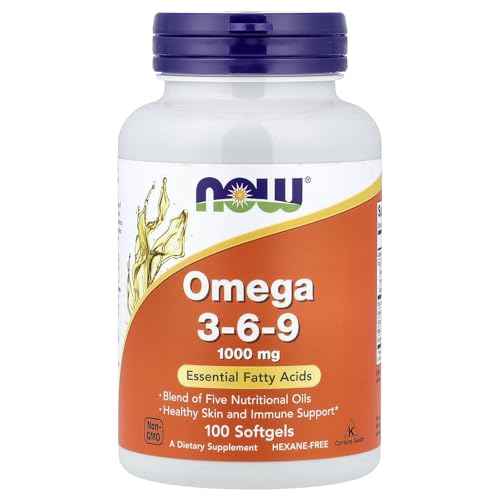 Now Foods Omega 3-6-9, 1,000 mg, 100 Softgel