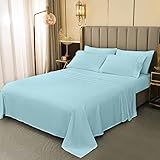 LONAVA King Size Sheets Set - 6 Piece Set Wrinkle Free Hotel Luxury Oeko-TEX Sheets and Pillowcases