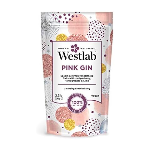 Westlab Pink Gin Epsom & Himalaya Mineral Badesalz mit Wacholderbeere, Granatapfel & Limette Cover