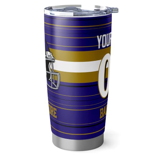 Image of Baltimore Tumbler 20oz Travel Mug Gifts Custom Name Number