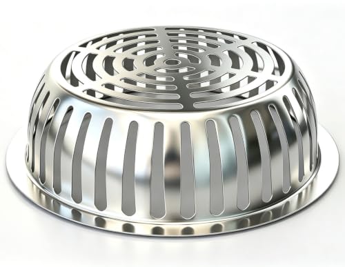 Image of Stainless Steel Roof Dome Drain Cover Strainer Atrium Grate 2pcs /pk (Dia:8.5 inch)