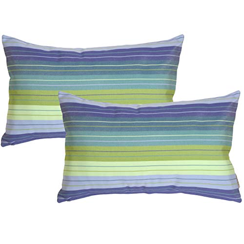 PILLOW DÉCOR Sunbrella Outdoor Pillow, Seville Seaside, 12