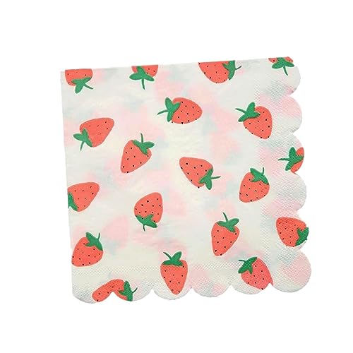 FOMIYES 16 Unidades impressão de guardanapos Napkins ecológicos para festas Guardanapos descartáveis