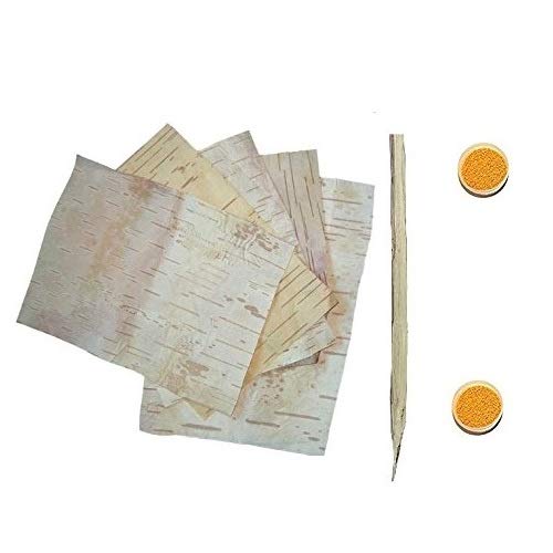 Bhojpatra 5 Sheets with Asthgandh Ink and Pomegranate Pen for Mantra