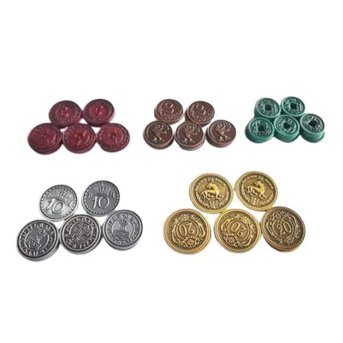 Pièces en métal Scythe Stonemaier Games jetons de monnaie de remplacement