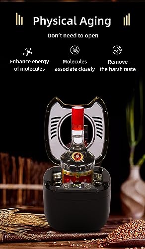 Aireador de vino eléctrico, decantador de vino ultrasónico para vino tinto, whisky de roble, vodka, sake, vino blanco y champán, regalo inteligente para los amantes del vino