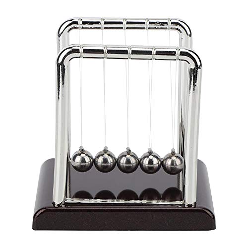 LetCart Newton Péndulo clásico Newton esférico, forma cuadrada, bola de péndulo de equilibrio, juguete para el hogar, oficina, escritorio, mesa, adorno, regalo (S)