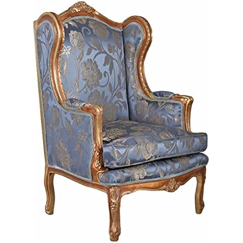 Sillón orejero tapizado Louis XVI Cover