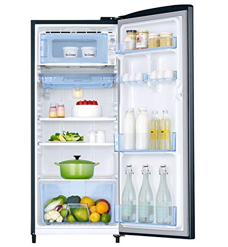 Image of Samsung 192 L 2 Star Direct Cool Single Door Refrigerator (RR20A271BU8 /NL, SAFFRON BLUE, 2022 Model)