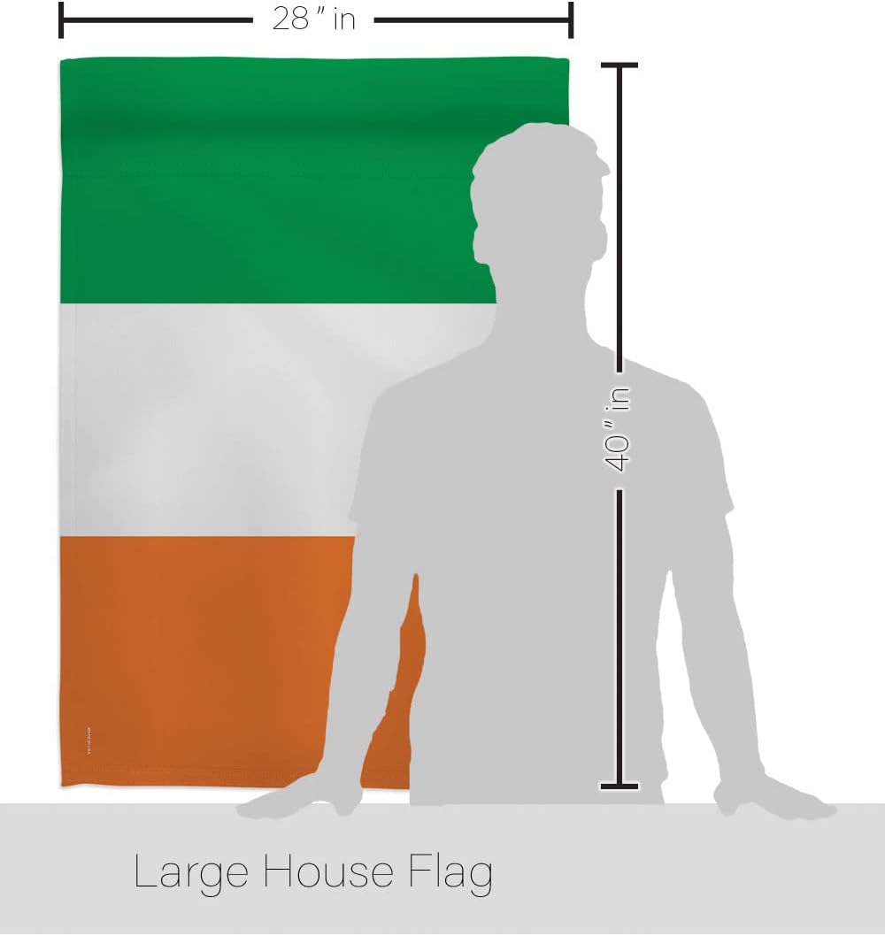 Irish Flag Ireland Home Decor Banner St Patrick Tapestry Shamrock Lucky Holiday Wall American Patio Decorations Small Lwan Garden March Clover Outdoor Erin go Bragh Gifts Made In USA