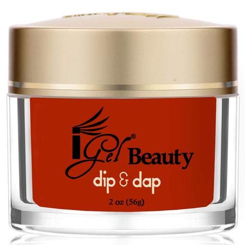 iGel - 100% Pure Nail Acrylic/ Dipping Powder - Dip & Dap Collection (DD040 - Red Spice)