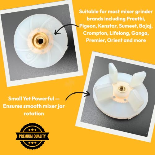 Image of cooker&mixer Coupler for Mixer JARS - Preethi,Pigeon,Kenstar,Sumeet,Bajaj, Crompton, Lifelong,Ganga, Premier, Orient and for Almost All Mixer Grinders JARS (Jar Coupler, 4 teeth)