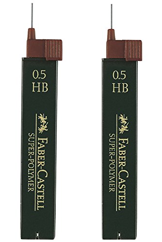 Faber Castell – Blister Tube of 12 Leads, HB 0.5mm 2 HB Tubes