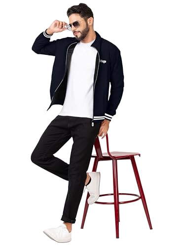 Image of FTX Men Solid Full Sleeve Grey Color Regular Fit Windcheater Casual Jacket