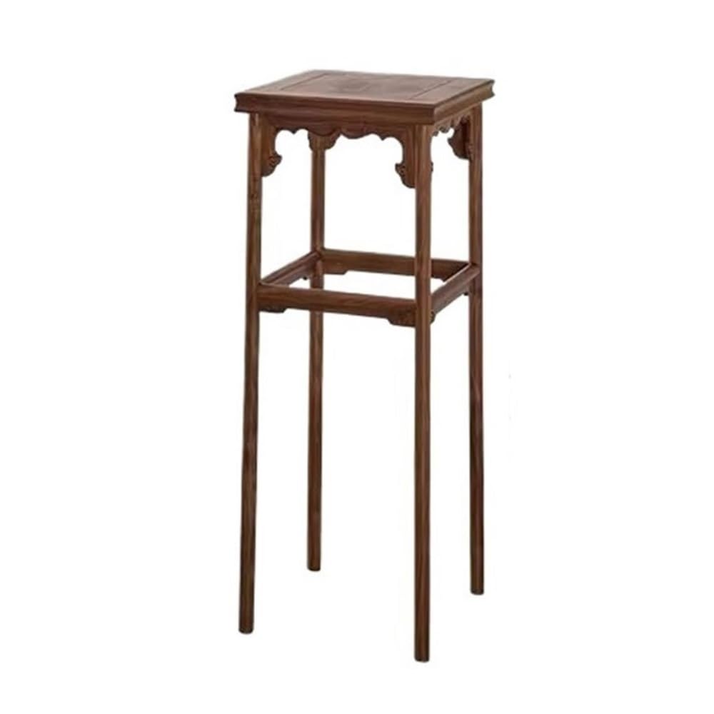 birene Vase Stand Black Walnut Antique Flower Display Stand, Living Study Tea Room Flower Table