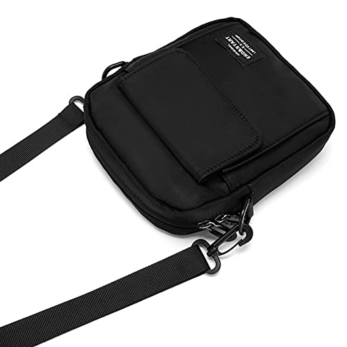 Bolsas de ombro casuais masculinas pequenas leves portáteis simples masculinas mini bolsa tiracolo c