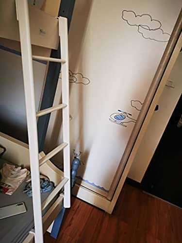 Escalera para litera con gancho resistente para cama elevada de 116 cm 8