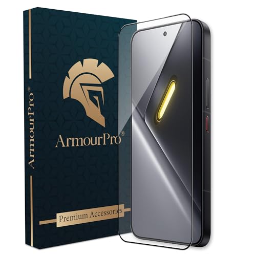 Image of ArmourPro Tempered Glass for Poco X8 Pro Max - 9H Screen Protector with Black Border, Anti Scratch, Edge-to-Edge Coverage, HD Clarity, Smooth Touch, Case Friendly | Black