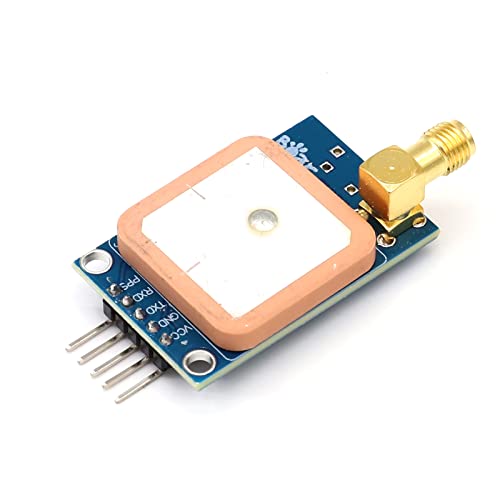 Módulo de posicionamiento por satélite GPS, KYYKA NEO-7M Placa de Desarrollo del módulo de posicionamiento por satélite GPS para Arduino STM32 C51, Fuente de alimentación de 3,3 V / 5 V Cover